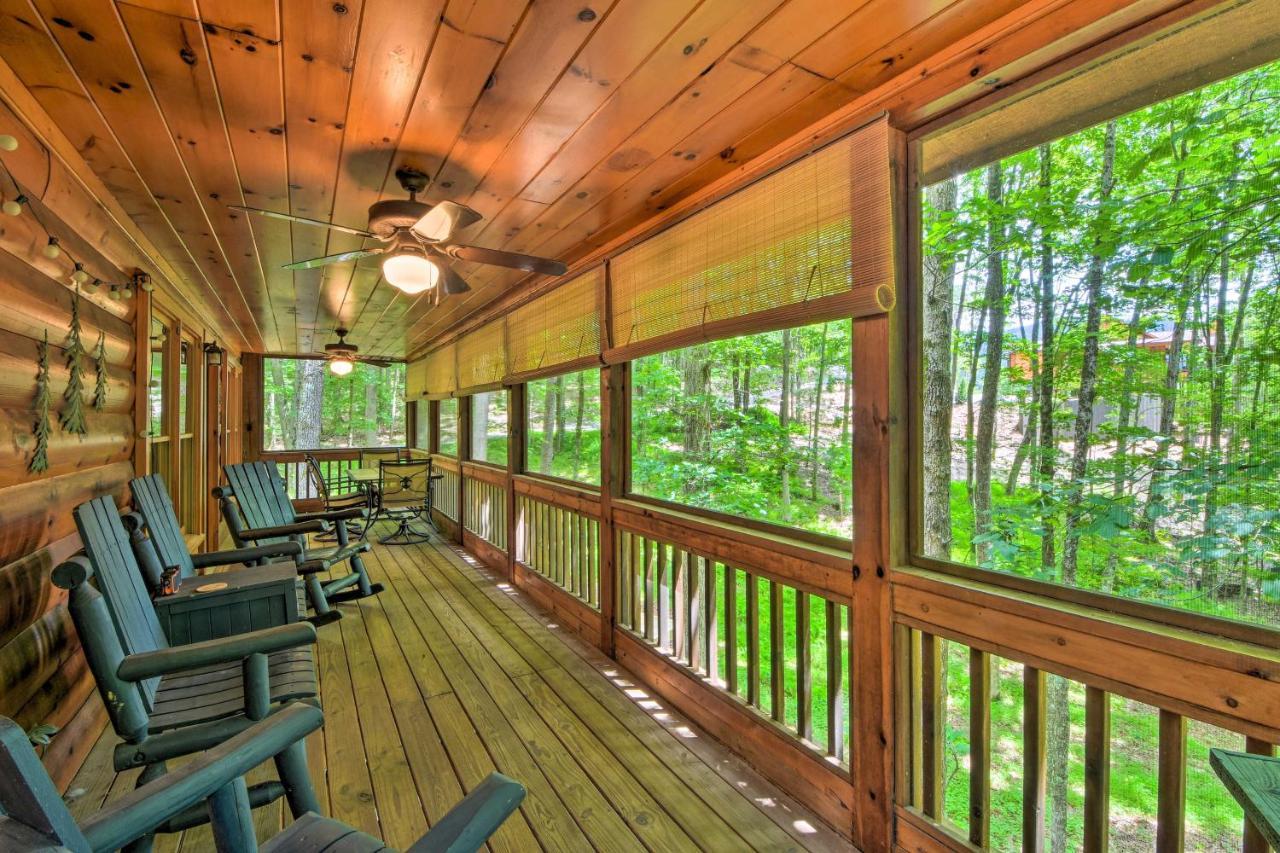 Pinot And Pine Chic Log Cabin About 5 Mi To Blue Ridge Exterior foto